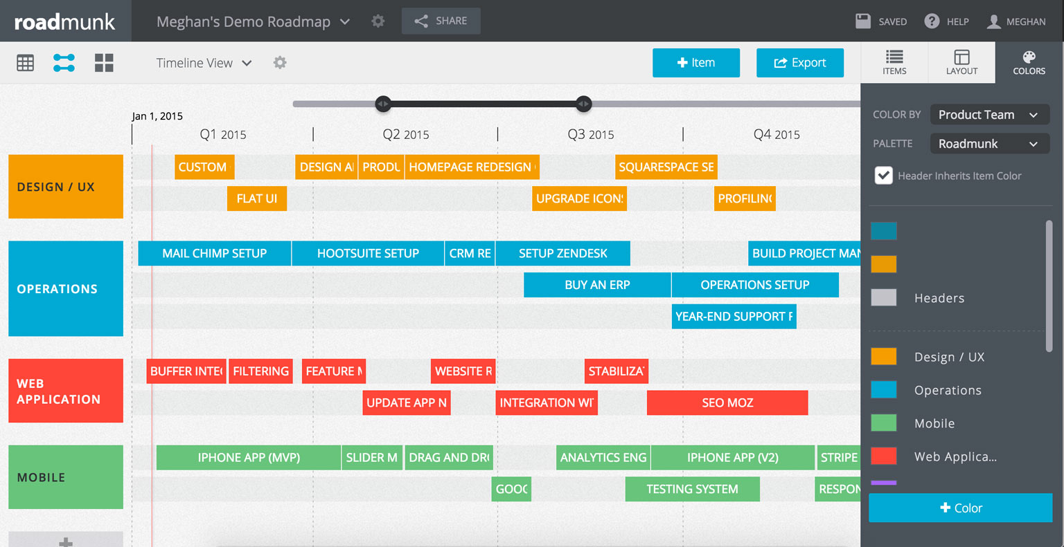 Roadmunk для дорожных карт Roadmunk для дорожных карт